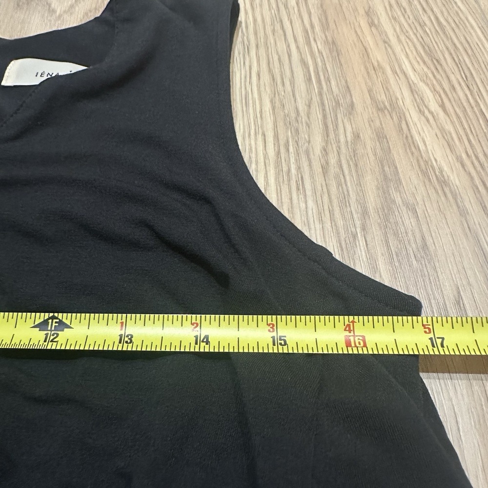 IENA Romper Jumpsuit Black Japanese Sz 40 US Size 8 Medium. Minimalist Quiet Lux - Picture 3 of 9